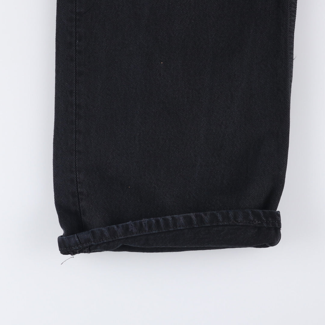 Levi's 501 Black Denim Straight Denim Pants for Men, W33 equivalent cotton black type Vintage Second Hand