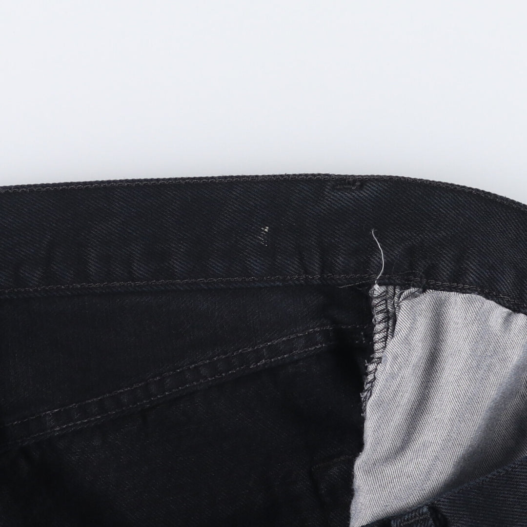 Levi's 501 Black Denim Straight Denim Pants for Men, W33 equivalent cotton black type Vintage Second Hand