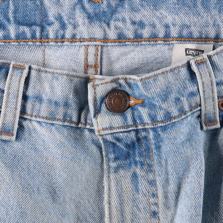 90'S Levi's 42560-0234 Loose Fit Tapered Leg Denim Pants, Made in USA, Men's Size 34 (Vintage) cotton Blue type light blue Vintage Second Hand