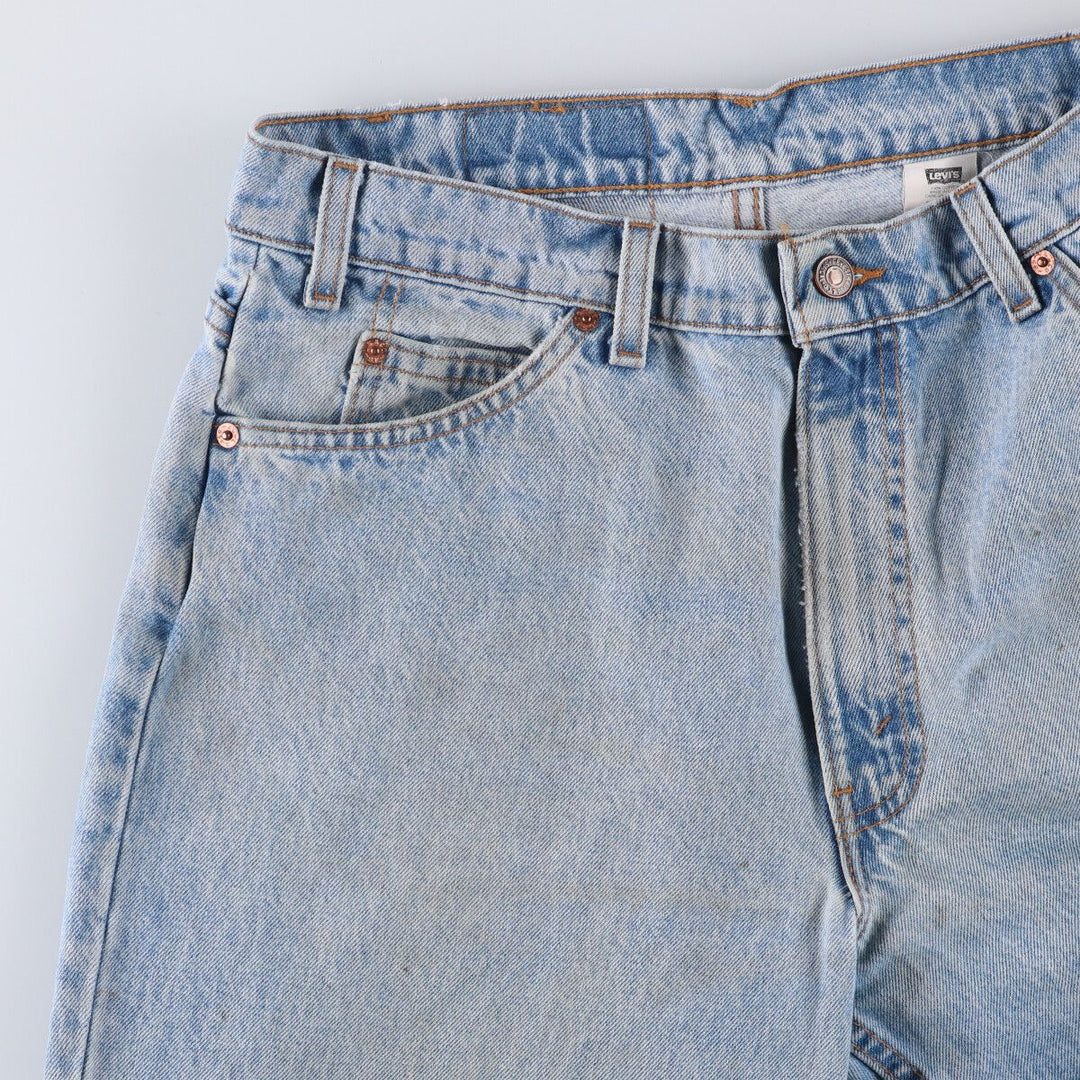 90'S Levi's 42560-0234 Loose Fit Tapered Leg Denim Pants, Made in USA, Men's Size 34 (Vintage) cotton Blue type light blue Vintage Second Hand