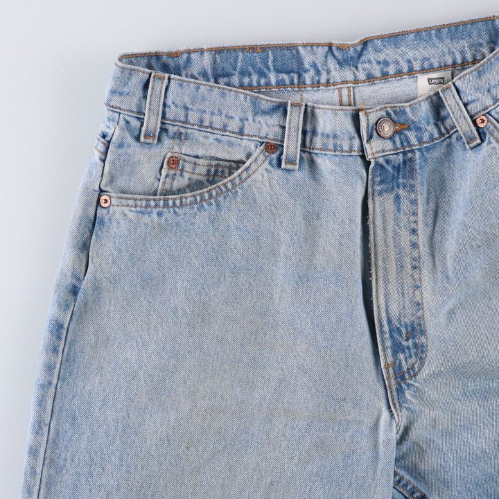 90'S Levi's 42560-0234 Loose Fit Tapered Leg Denim Pants, Made in USA, Men's Size 34 (Vintage) cotton Blue type light blue Vintage Second Hand