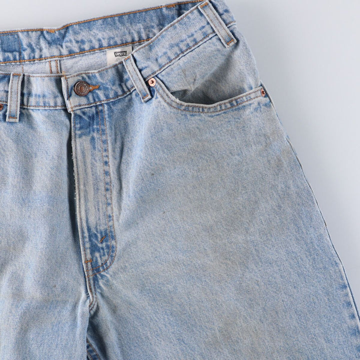 90'S Levi's 42560-0234 Loose Fit Tapered Leg Denim Pants, Made in USA, Men's Size 34 (Vintage) cotton Blue type light blue Vintage Second Hand