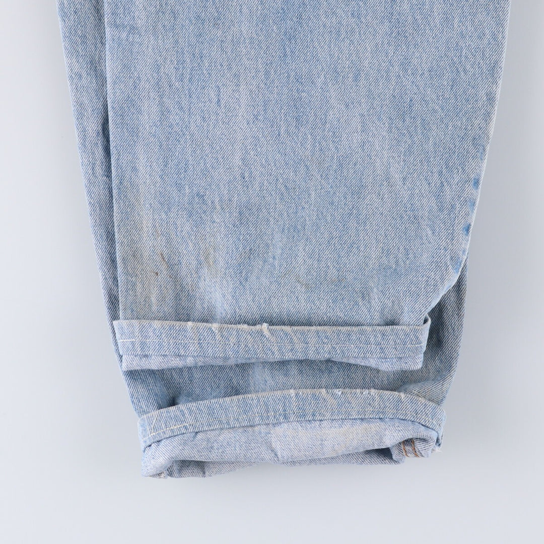 90'S Levi's 42560-0234 Loose Fit Tapered Leg Denim Pants, Made in USA, Men's Size 34 (Vintage) cotton Blue type light blue Vintage Second Hand
