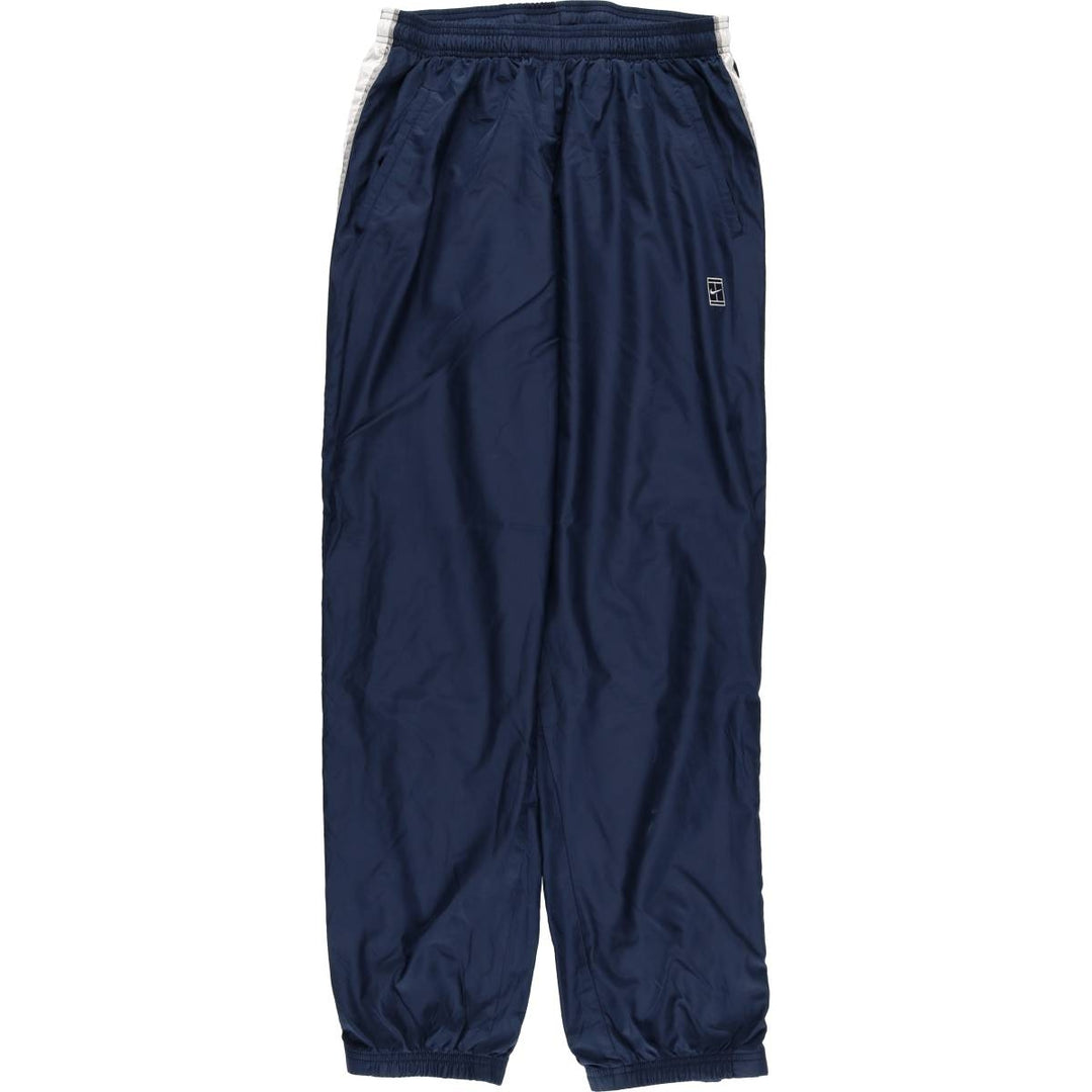 00'S Nike Warm-up Pants, Nylon Pants, Rustling Pants, Men's Size L polyester navy blue type Vintage Second Hand
