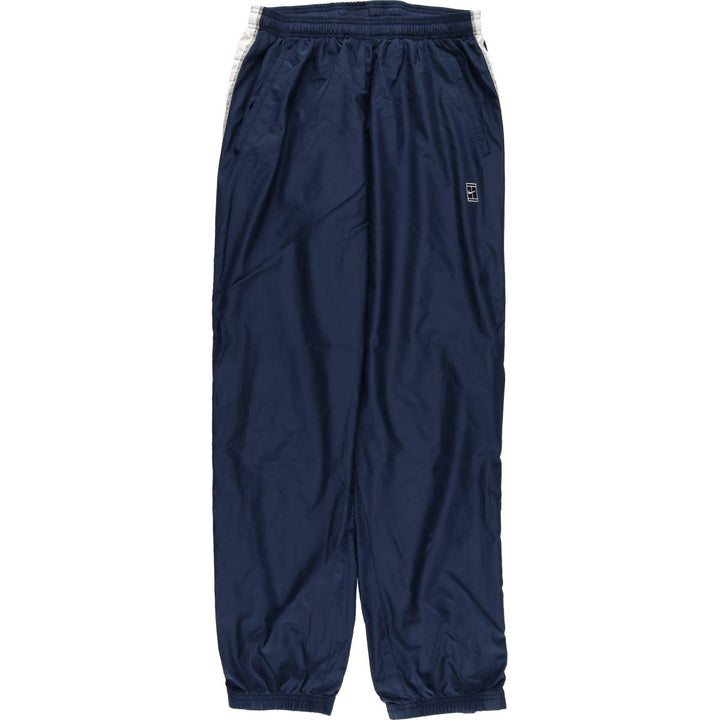 00'S Nike Warm-up Pants, Nylon Pants, Rustling Pants, Men's Size L polyester navy blue type Vintage Second Hand