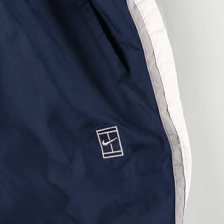 00'S Nike Warm-up Pants, Nylon Pants, Rustling Pants, Men's Size L polyester navy blue type Vintage Second Hand
