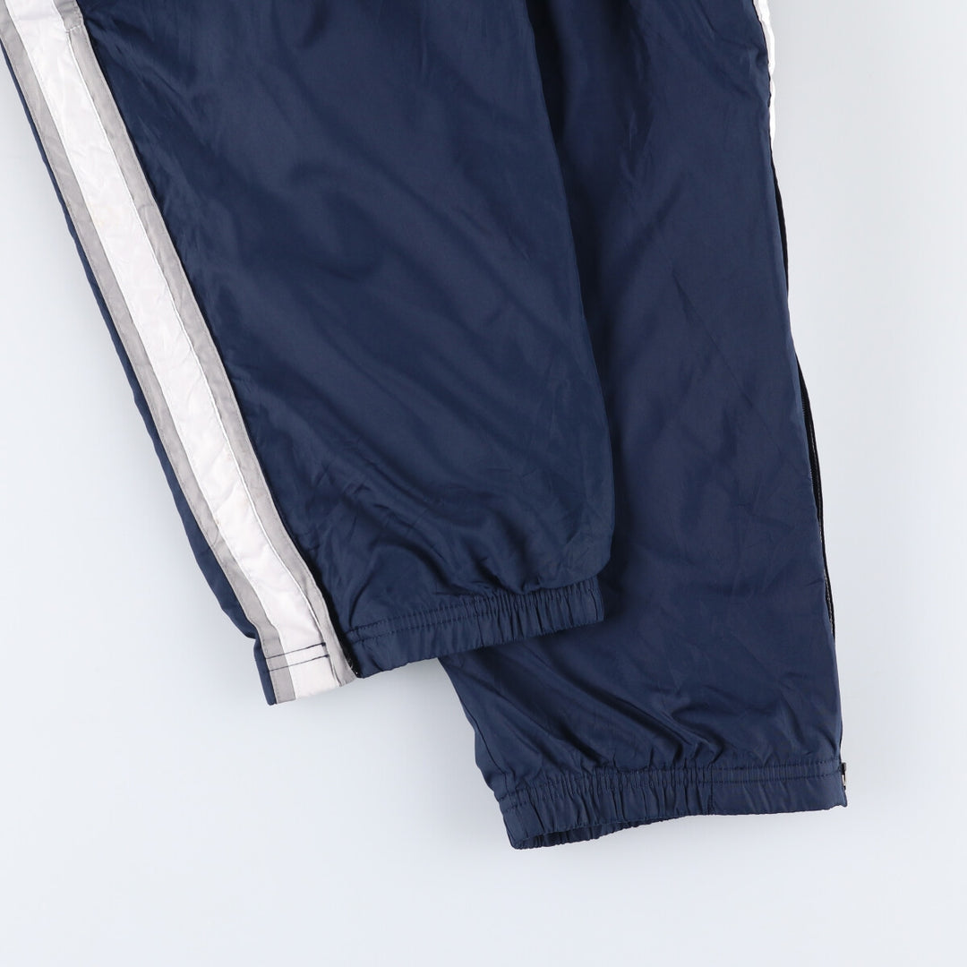 00'S Nike Warm-up Pants, Nylon Pants, Rustling Pants, Men's Size L polyester navy blue type Vintage Second Hand