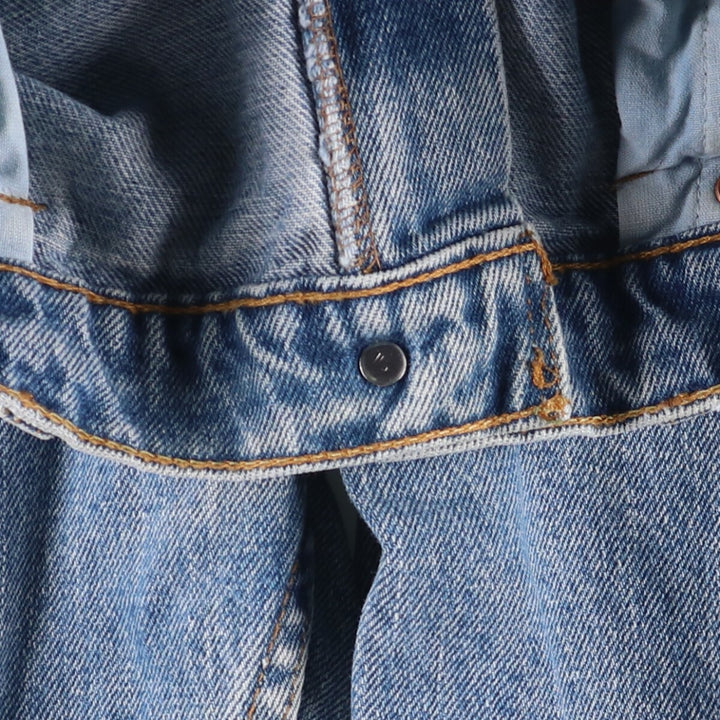 90'S Levi's 550-4891 Relaxed Fit Tapered Leg Denim Pants, Made in USA, Men's, Size 35, Vintage cotton blue type Vintage Second Hand