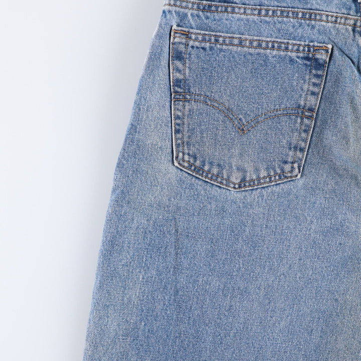 90'S Levi's 550-4891 Relaxed Fit Tapered Leg Denim Pants, Made in USA, Men's, Size 35, Vintage cotton blue type Vintage Second Hand
