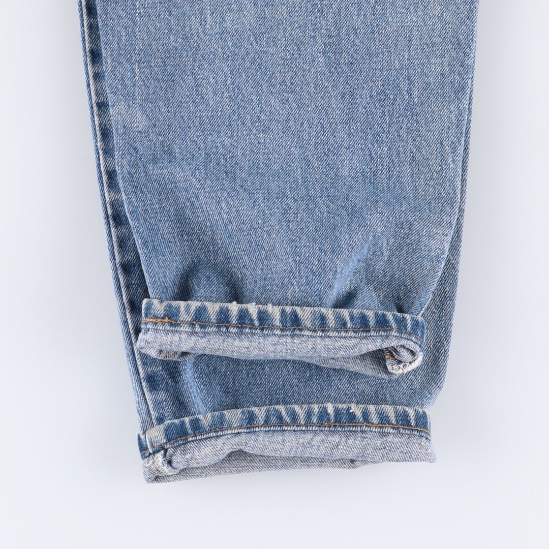 90'S Levi's 550-4891 Relaxed Fit Tapered Leg Denim Pants, Made in USA, Men's, Size 35, Vintage cotton blue type Vintage Second Hand