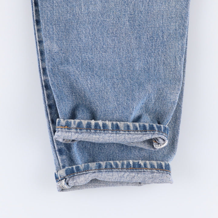90'S Levi's 550-4891 Relaxed Fit Tapered Leg Denim Pants, Made in USA, Men's, Size 35, Vintage cotton blue type Vintage Second Hand