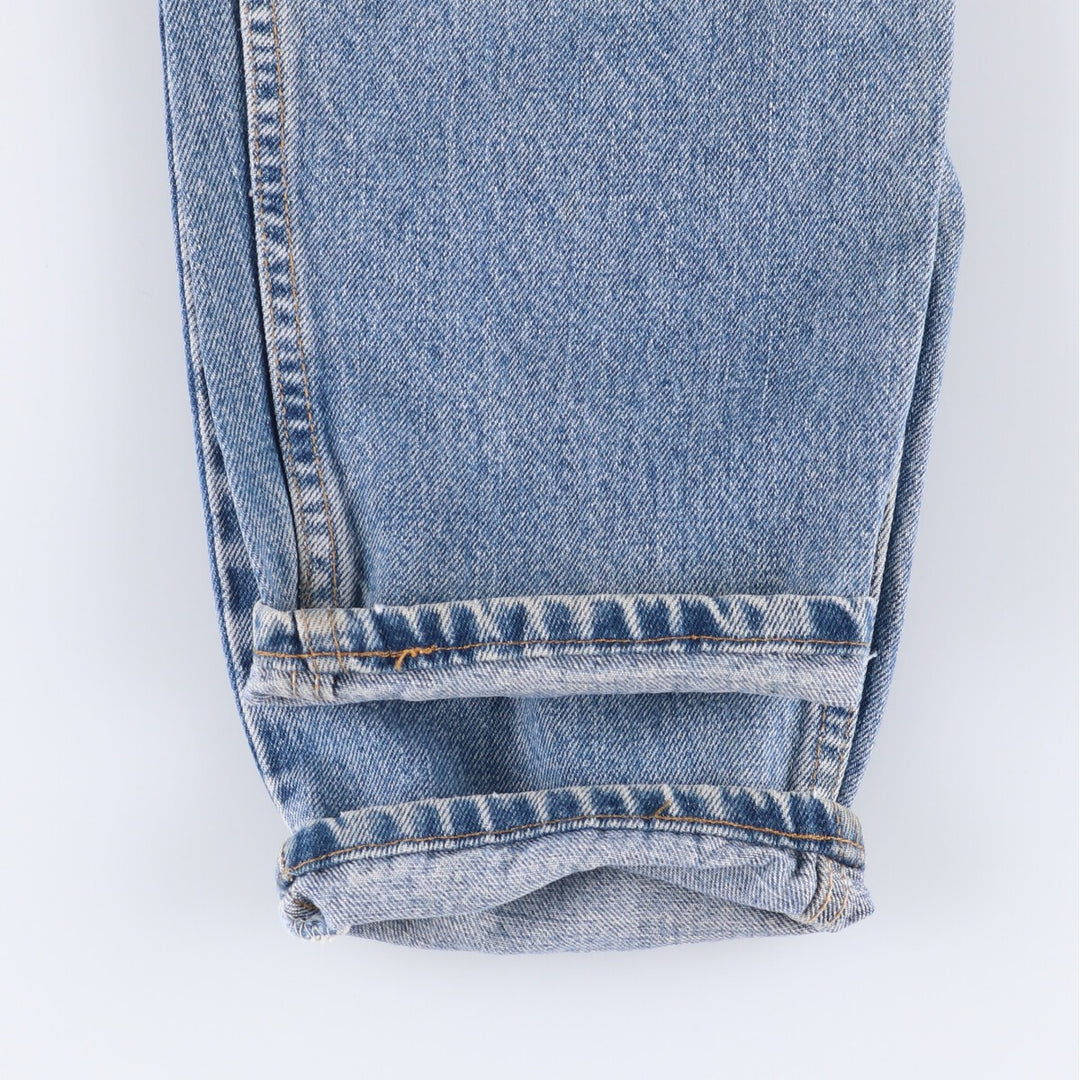 90'S Levi's 550-4891 Relaxed Fit Tapered Leg Denim Pants, Made in USA, Men's, Size 35, Vintage cotton blue type Vintage Second Hand