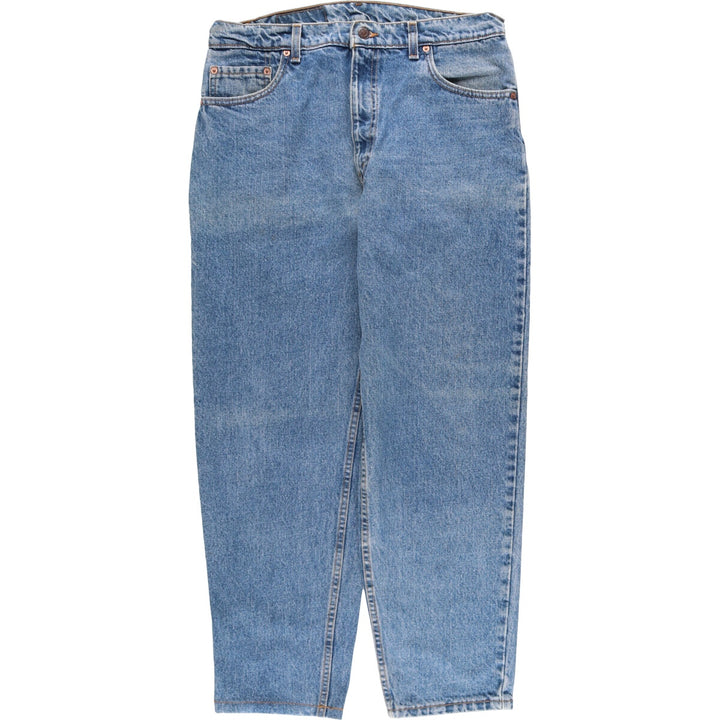 90'S Levi's 550-4891 Relaxed Fit Tapered Leg Denim Pants, Made in USA, Men's Size 34 (Vintage) cotton blue type Vintage Second Hand
