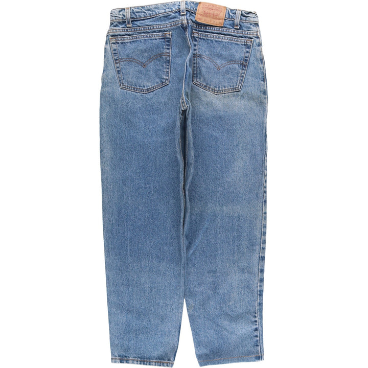 90'S Levi's 550-4891 Relaxed Fit Tapered Leg Denim Pants, Made in USA, Men's Size 34 (Vintage) cotton blue type Vintage Second Hand