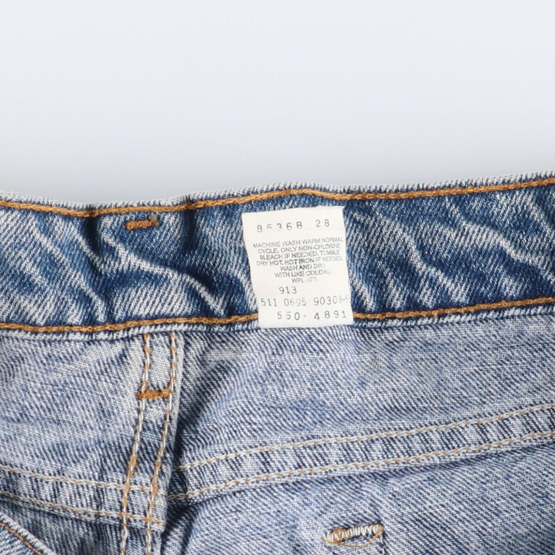 90'S Levi's 550-4891 Relaxed Fit Tapered Leg Denim Pants, Made in USA, Men's Size 34 (Vintage) cotton blue type Vintage Second Hand