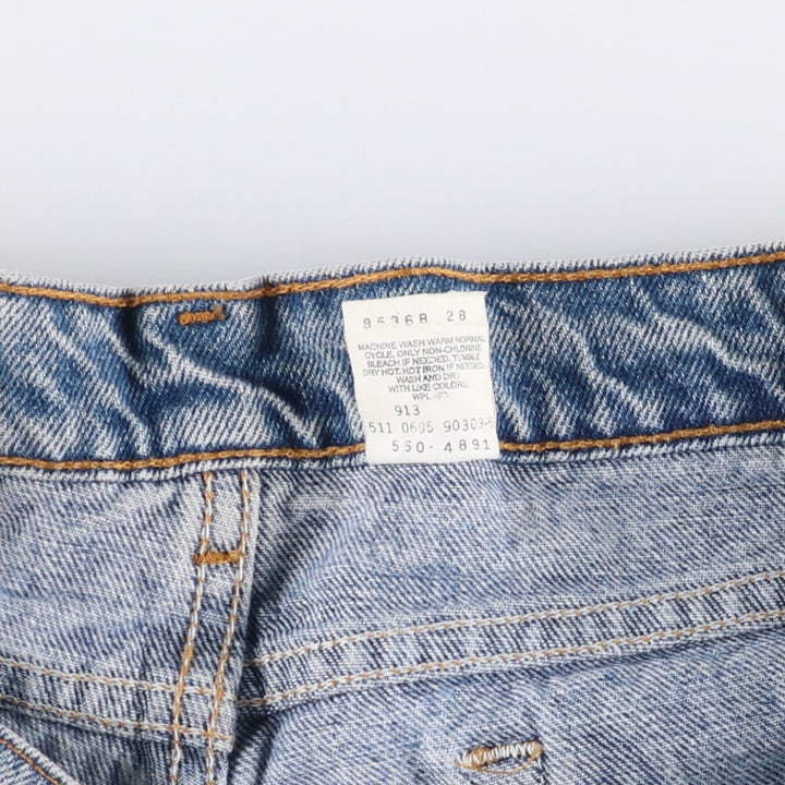 90'S Levi's 550-4891 Relaxed Fit Tapered Leg Denim Pants, Made in USA, Men's Size 34 (Vintage) cotton blue type Vintage Second Hand