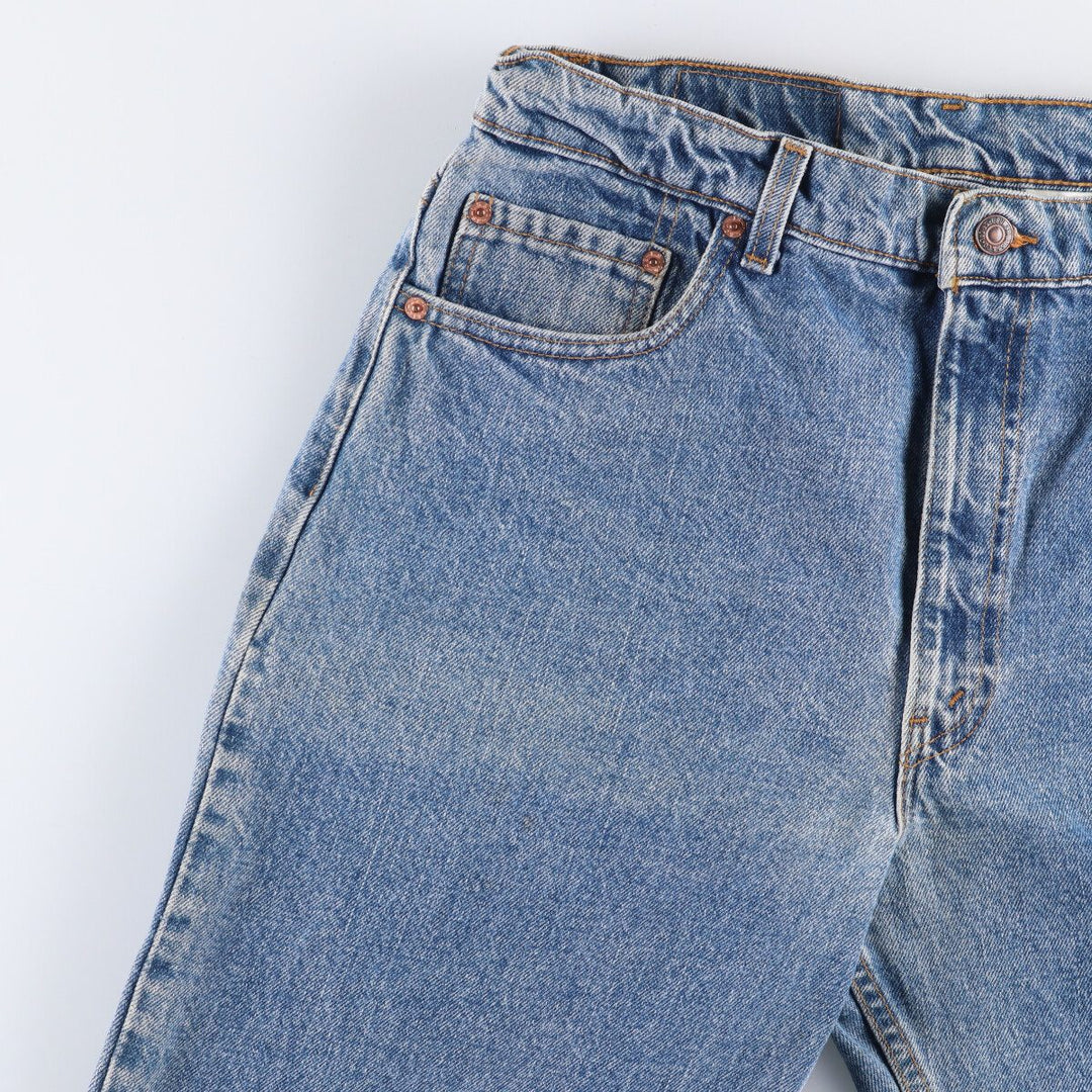 90'S Levi's 550-4891 Relaxed Fit Tapered Leg Denim Pants, Made in USA, Men's Size 34 (Vintage) cotton blue type Vintage Second Hand