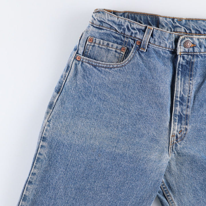 90'S Levi's 550-4891 Relaxed Fit Tapered Leg Denim Pants, Made in USA, Men's Size 34 (Vintage) cotton blue type Vintage Second Hand