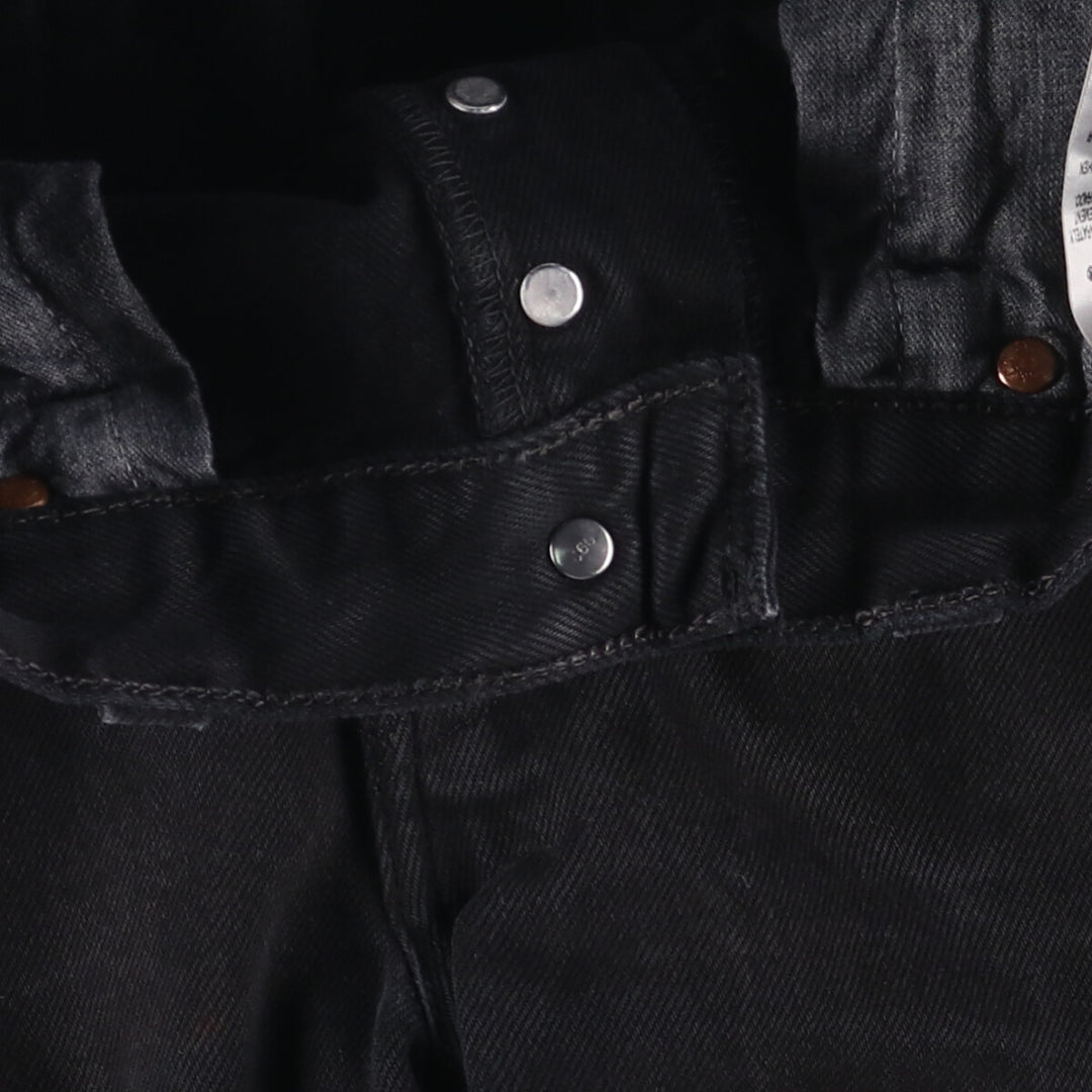 Levi's 501 Euro Model Black Denim Straight Denim Pants, Men's Size W33 cotton black type Vintage Second Hand