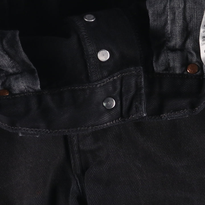 Levi's 501 Euro Model Black Denim Straight Denim Pants, Men's Size W33 cotton black type Vintage Second Hand