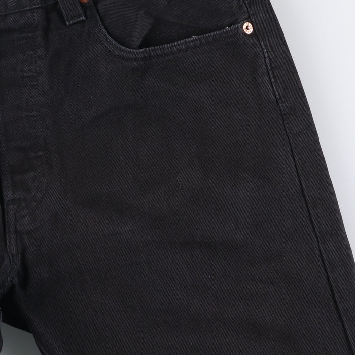Levi's 501 Euro Model Black Denim Straight Denim Pants, Men's Size W33 cotton black type Vintage Second Hand