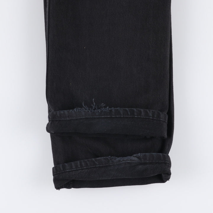 Levi's 501 Euro Model Black Denim Straight Denim Pants, Men's Size W33 cotton black type Vintage Second Hand
