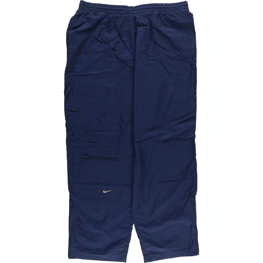 00'S Nike Nylon Pants Shaka Shaka Pants Men's XL Nylon navy blue type Vintage Second Hand