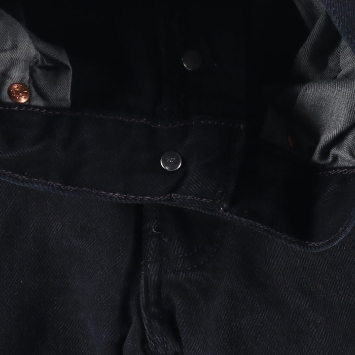 Levi's 501 Euro Model Black Denim Straight Leg Denim Pants, Men's Size W30 cotton black type Vintage Second Hand