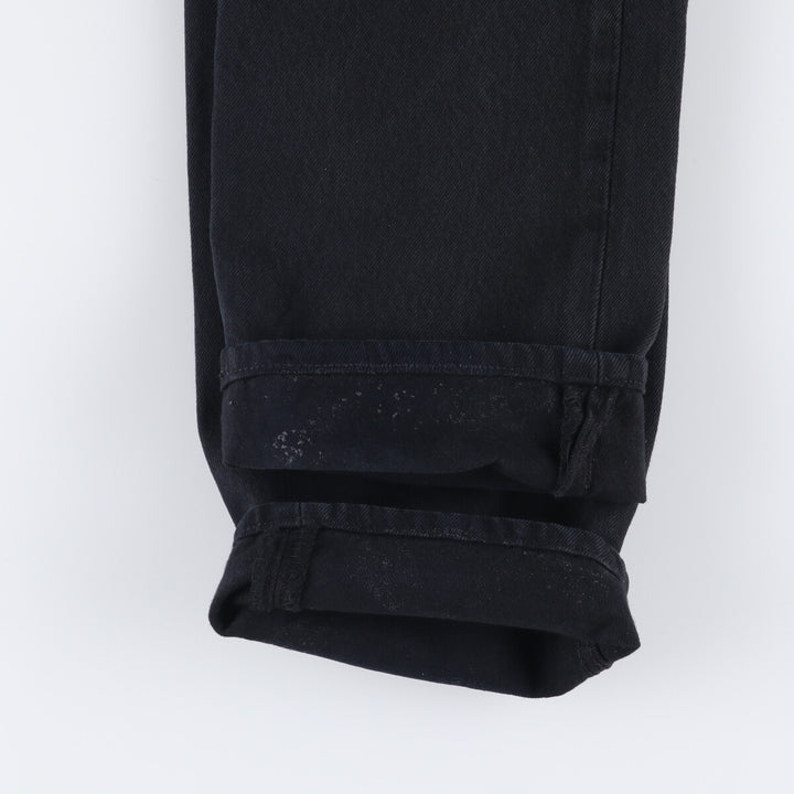 Levi's 501 Euro Model Black Denim Straight Leg Denim Pants, Men's Size W30 cotton black type Vintage Second Hand