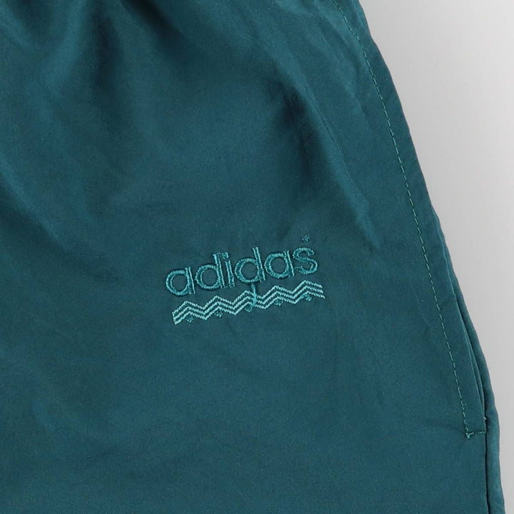 Vintage 80s-90'S Adidas warm-up pants, nylon pants, crinkly pants, women's size L polyester green type Vintage Second Hand