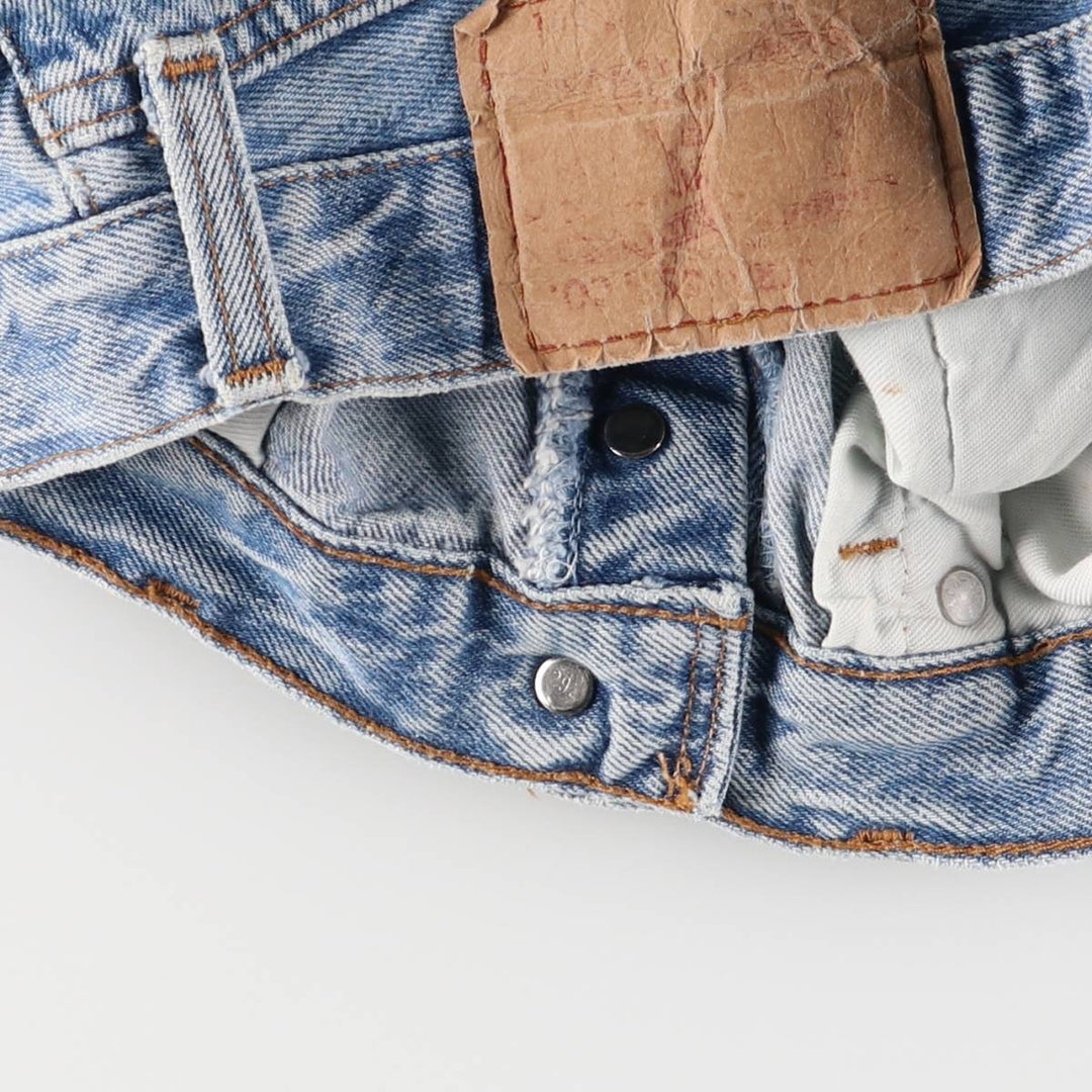 Vintage Levi's 501 cut-off straight-leg denim pants, women's size L (w27). unclear blue type Vintage Second Hand