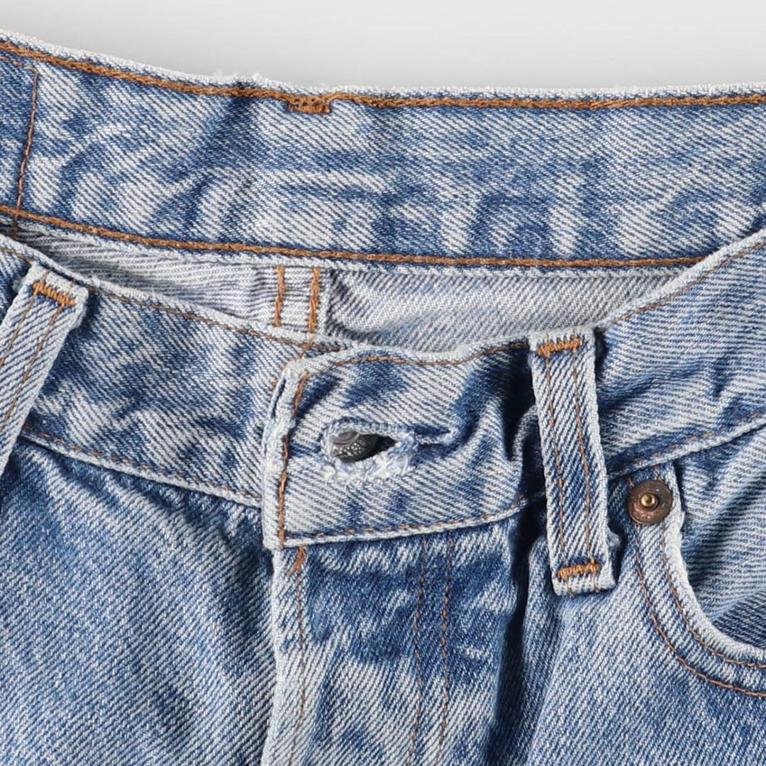 Vintage Levi's 501 cut-off straight-leg denim pants, women's size L (w27). unclear blue type Vintage Second Hand