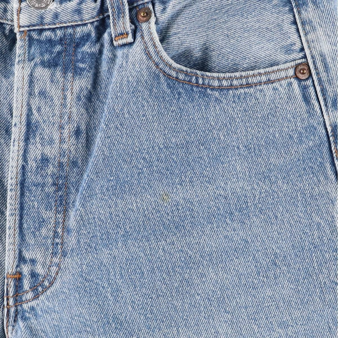 Vintage Levi's 501 cut-off straight-leg denim pants, women's size L (w27). unclear blue type Vintage Second Hand