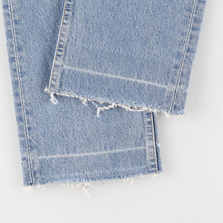 Vintage Levi's 501 cut-off straight-leg denim pants, women's size L (w27). unclear blue type Vintage Second Hand