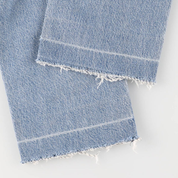 Vintage Levi's 501 cut-off straight-leg denim pants, women's size L (w27). unclear blue type Vintage Second Hand