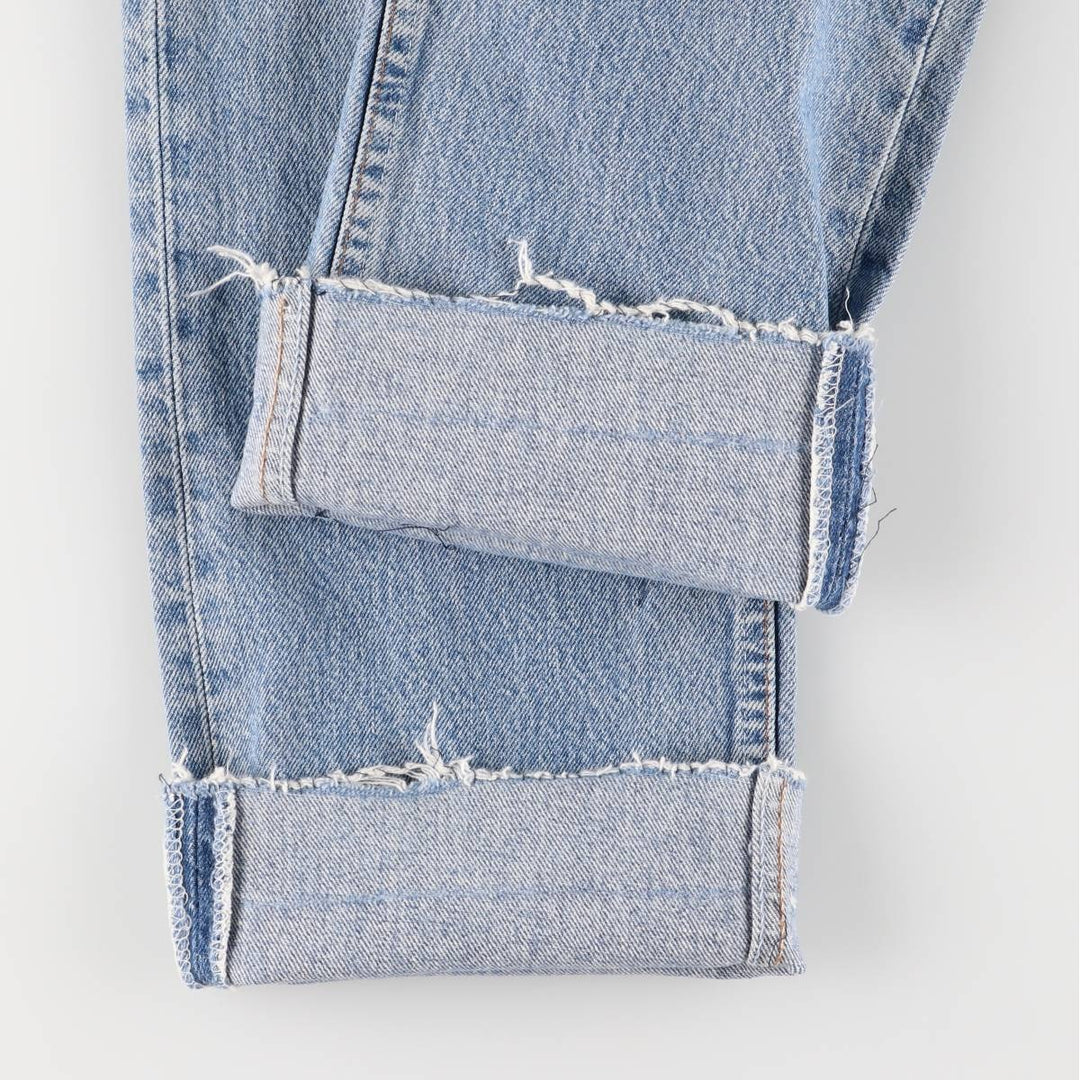 Vintage Levi's 501 cut-off straight-leg denim pants, women's size L (w27). unclear blue type Vintage Second Hand