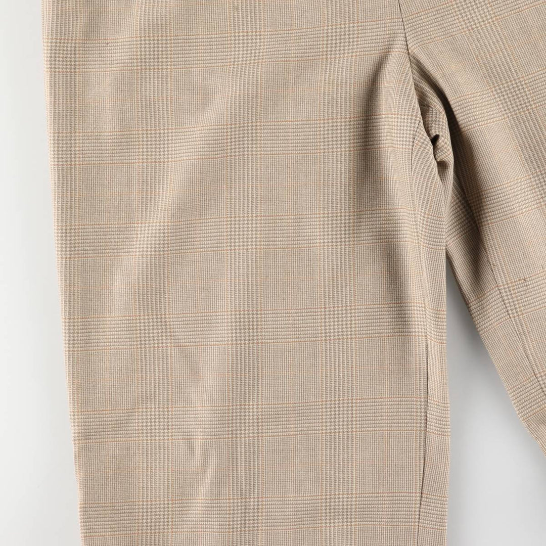 Max Mara glen plaid wool slacks, made in Italy, women's size L (w29) wool Beige type Vintage Second Hand