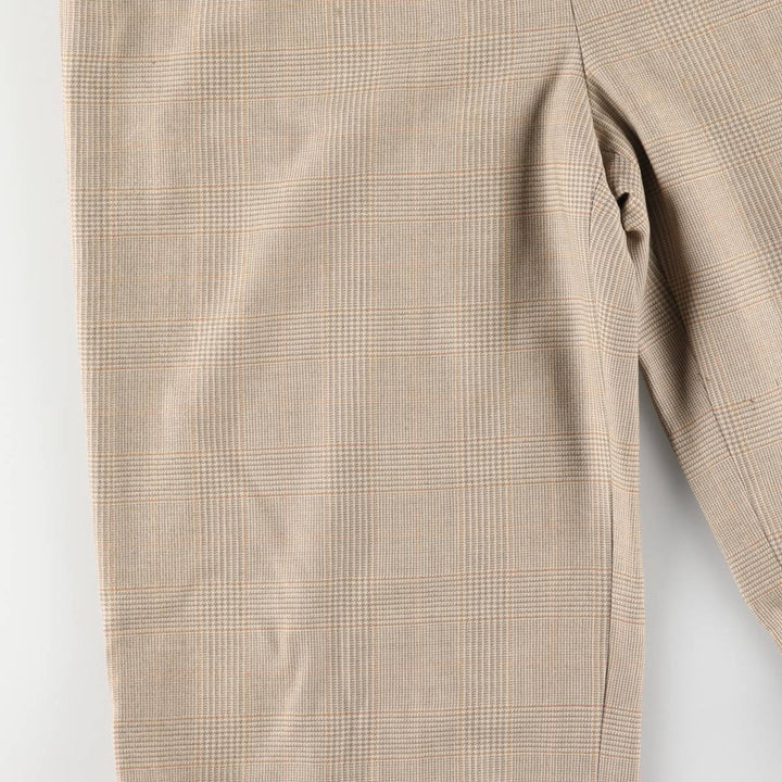 Max Mara glen plaid wool slacks, made in Italy, women's size L (w29) wool Beige type Vintage Second Hand
