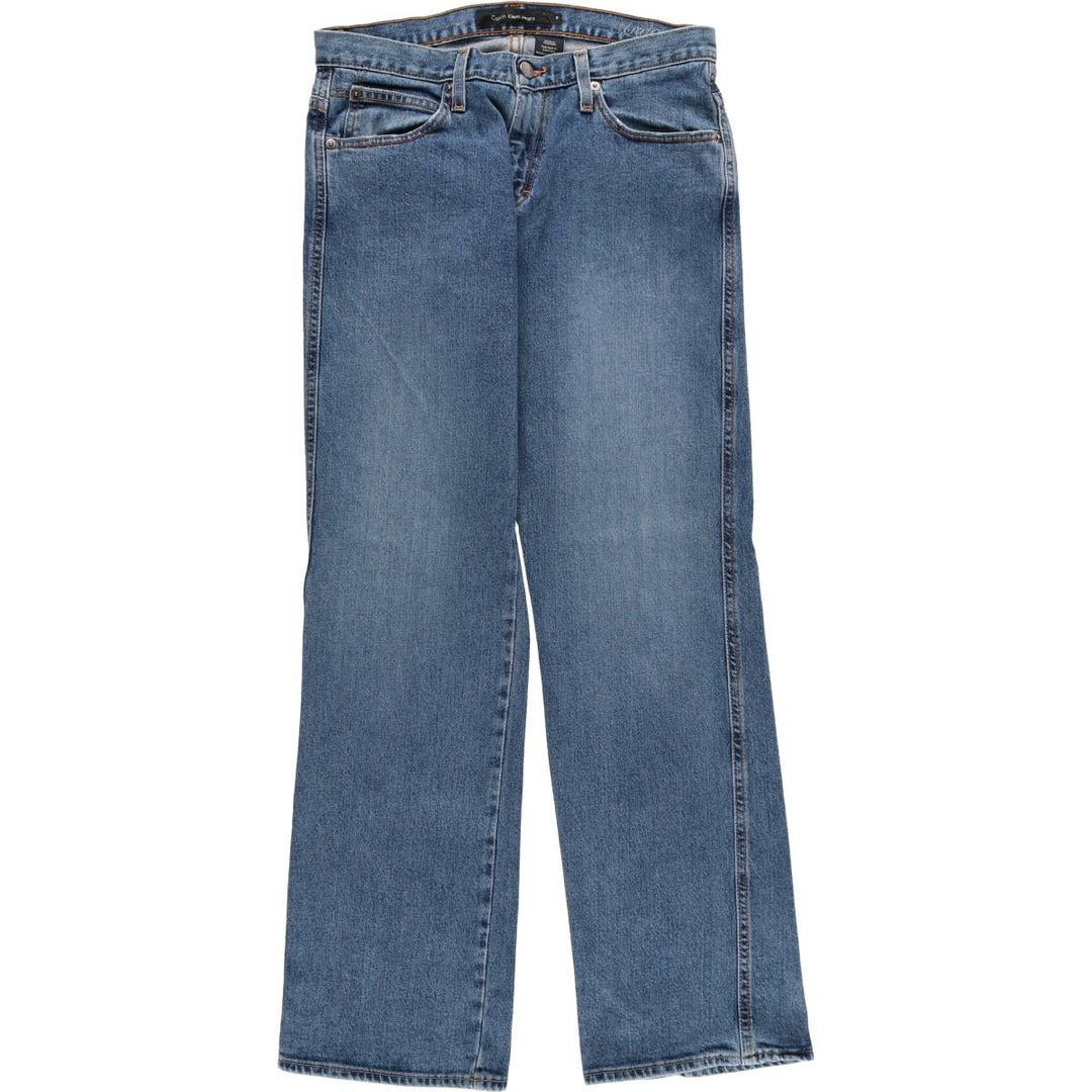 Calvin Klein Jeans Flare Cut Denim Pants, Women's XL (W32) cotton blue type Vintage Second Hand