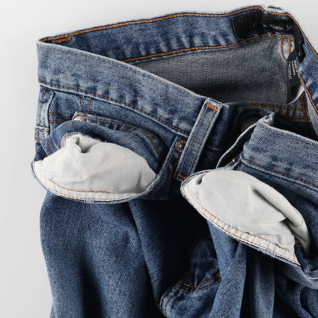 Calvin Klein Jeans Flare Cut Denim Pants, Women's XL (W32) cotton blue type Vintage Second Hand