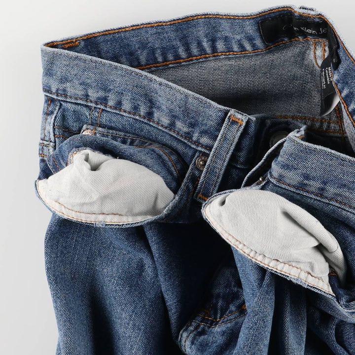 Calvin Klein Jeans Flare Cut Denim Pants, Women's XL (W32) cotton blue type Vintage Second Hand