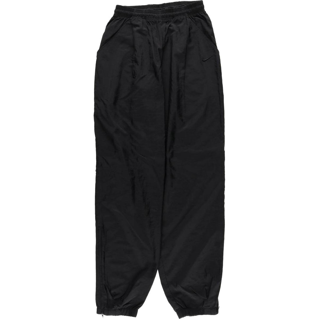 90'S Nike Nylon Pants, Shaka Shaka Pants, Women's Size Medium, Vintage Nylon black type Vintage Second Hand