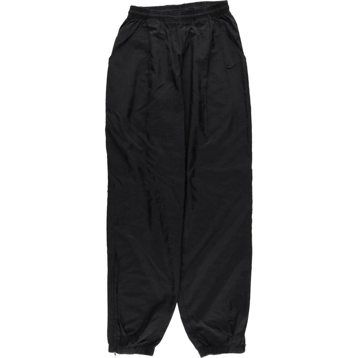 90'S Nike Nylon Pants, Shaka Shaka Pants, Women's Size Medium, Vintage Nylon black type Vintage Second Hand