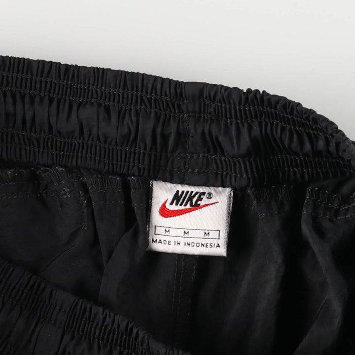 90'S Nike Nylon Pants, Shaka Shaka Pants, Women's Size Medium, Vintage Nylon black type Vintage Second Hand