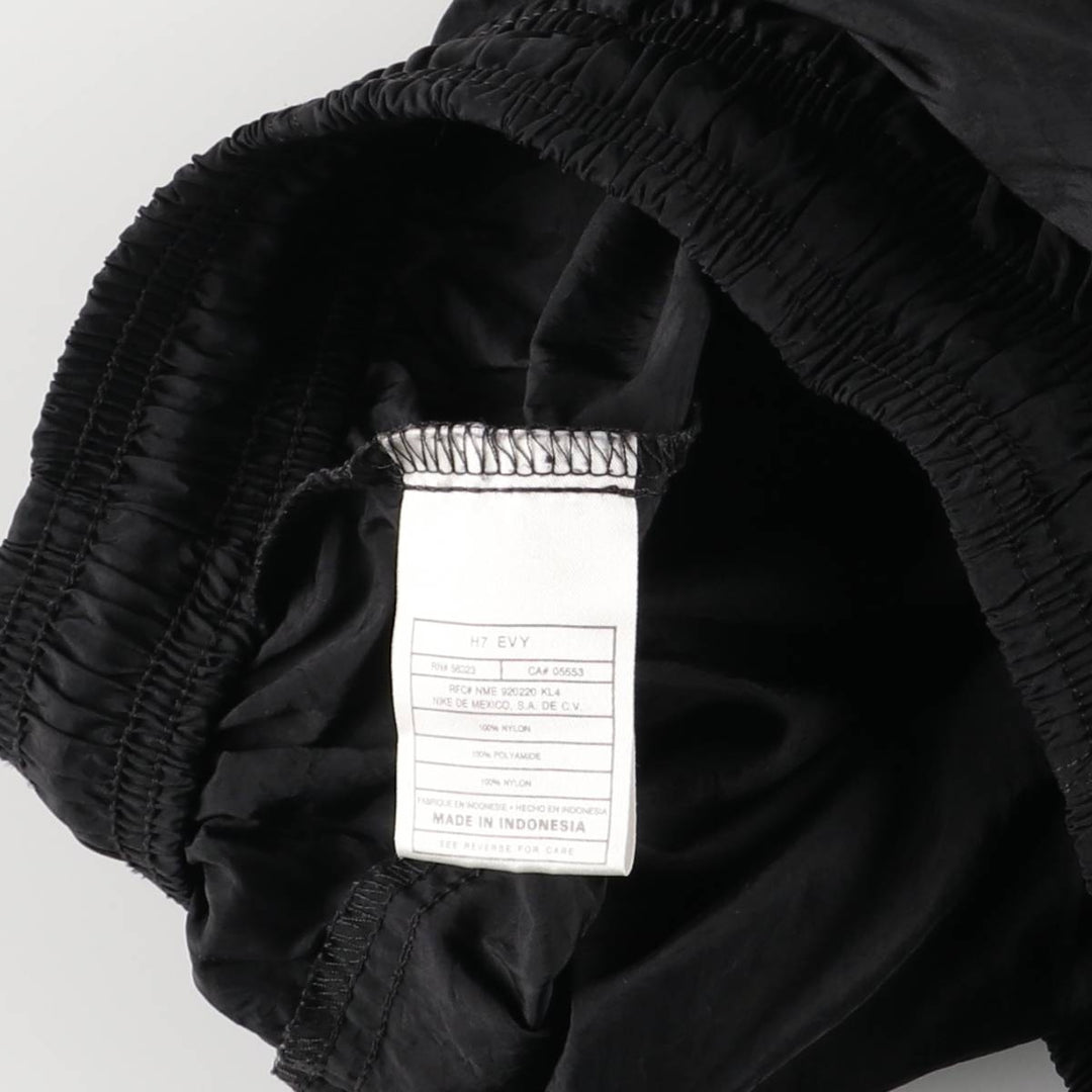90'S Nike Nylon Pants, Shaka Shaka Pants, Women's Size Medium, Vintage Nylon black type Vintage Second Hand