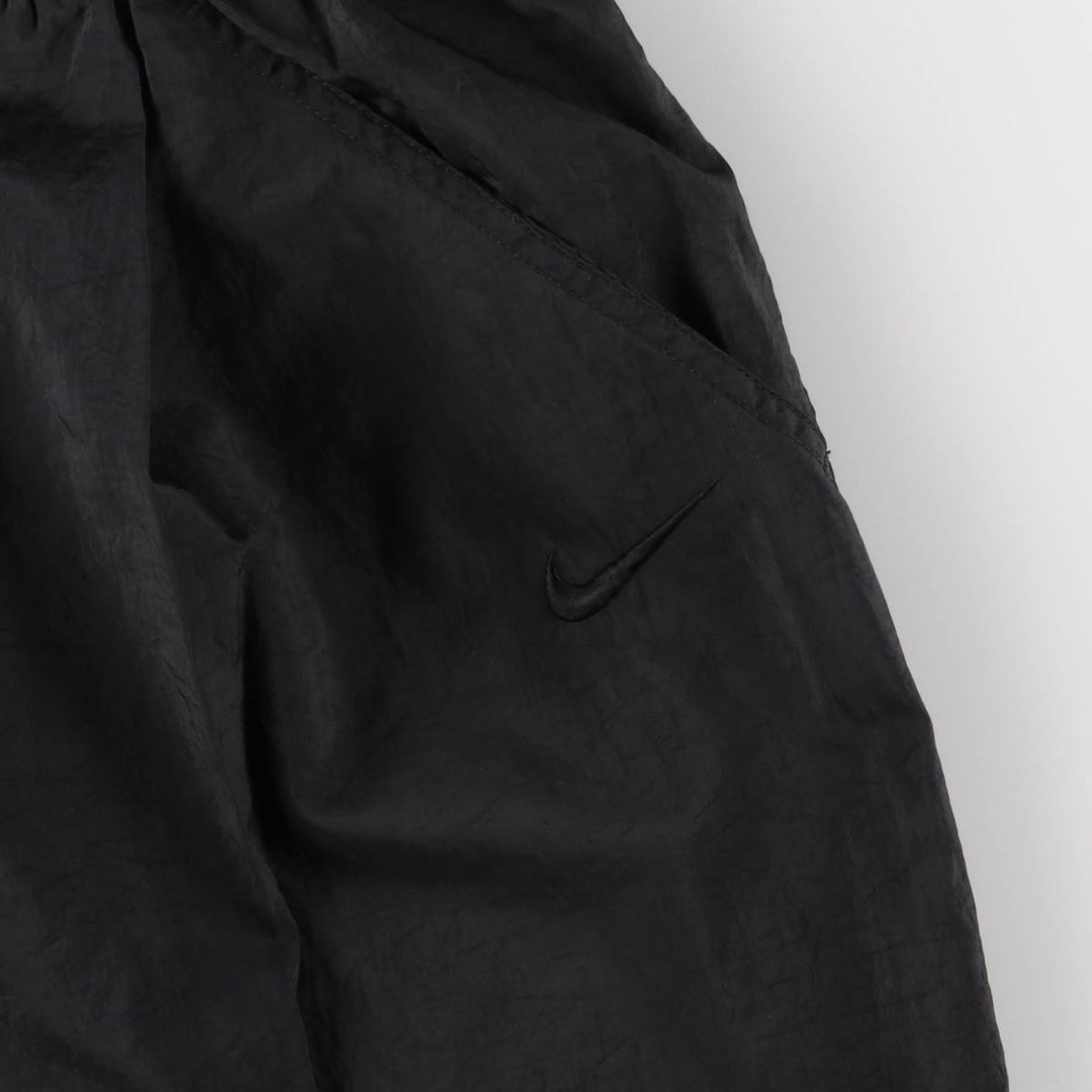 90'S Nike Nylon Pants, Shaka Shaka Pants, Women's Size Medium, Vintage Nylon black type Vintage Second Hand