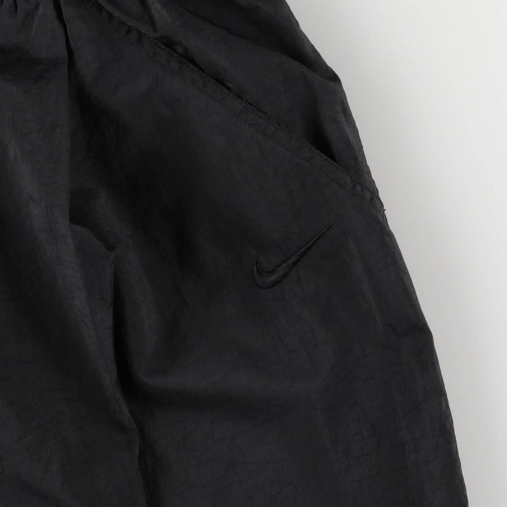 90'S Nike Nylon Pants, Shaka Shaka Pants, Women's Size Medium, Vintage Nylon black type Vintage Second Hand