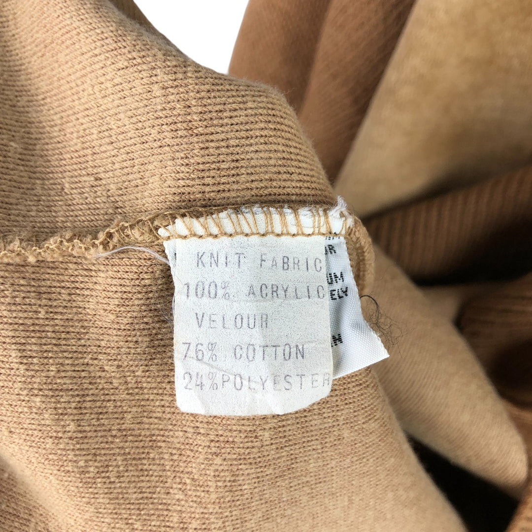 Vintage 1970'S Lacoste IZOD V-neck acrylic knit sweater, men's size L acrylic beige type brown Vintage Second Hand