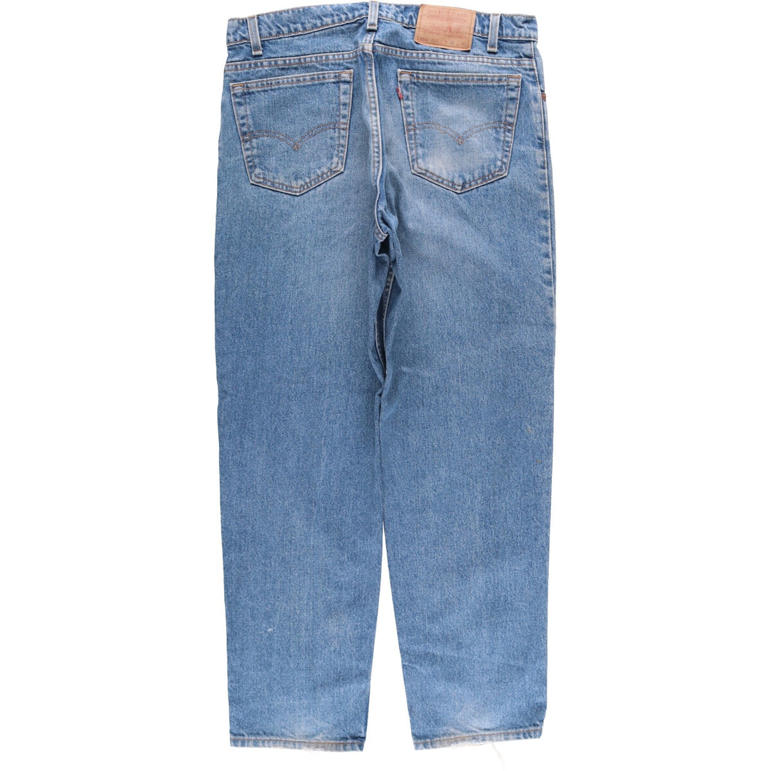 90'S Levi's 00550-4891 Relaxed Fit Tapered Leg Denim Pants, Made in USA, Men's Size 36 (Vintage) cotton Blue type light blue Vintage Second Hand