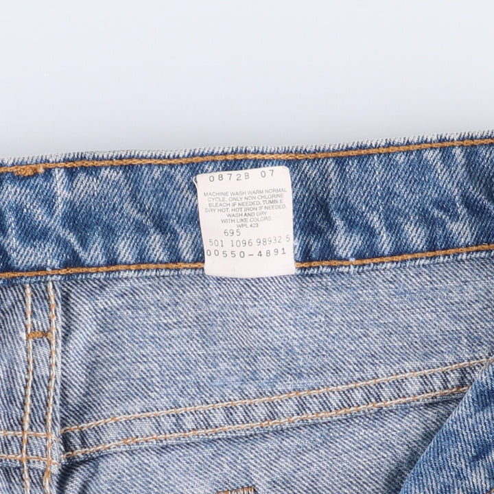 90'S Levi's 00550-4891 Relaxed Fit Tapered Leg Denim Pants, Made in USA, Men's Size 36 (Vintage) cotton Blue type light blue Vintage Second Hand
